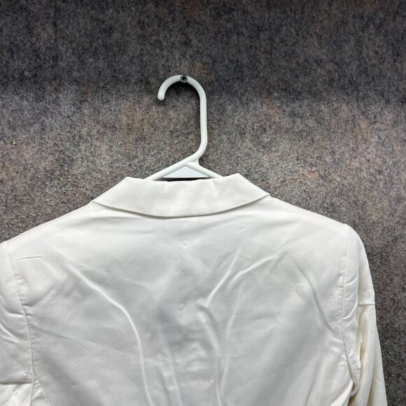 Theory Blazer Women 0 White Silk Blend Single Button Lightweight Sport Coat - Picture 10 of 11